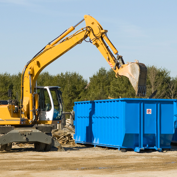 what size residential dumpster rentals are available in Anderson Island WA